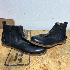 Taos Double Time DLT14054A Black Leather Chelsea Boots Women's US 8.5